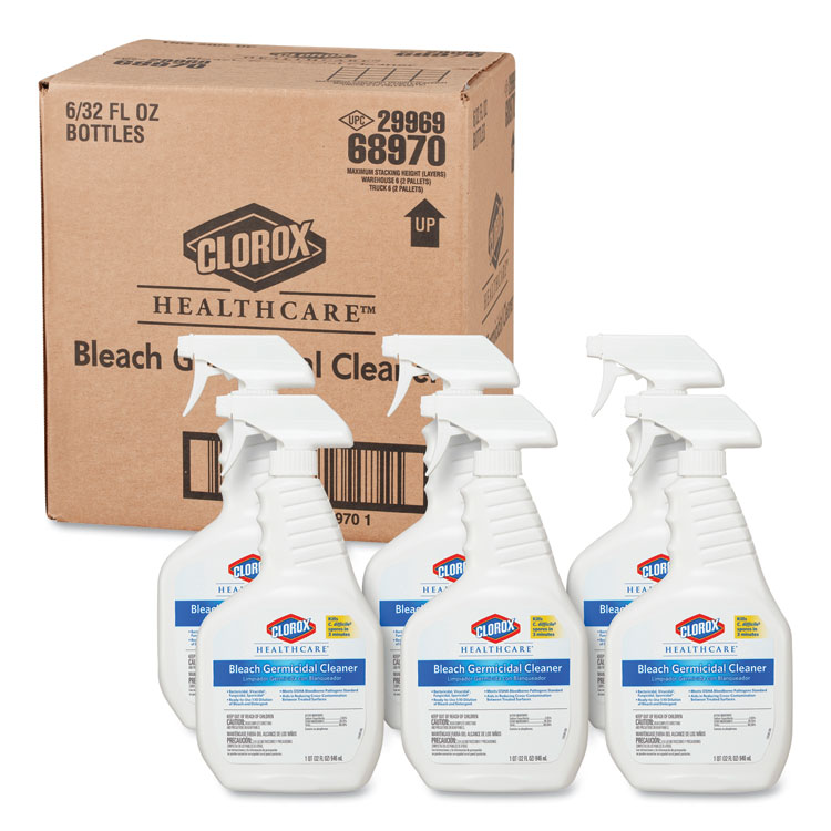Clorox Healthcare Bleach Germicidal Cleaner Spray 6/CT2