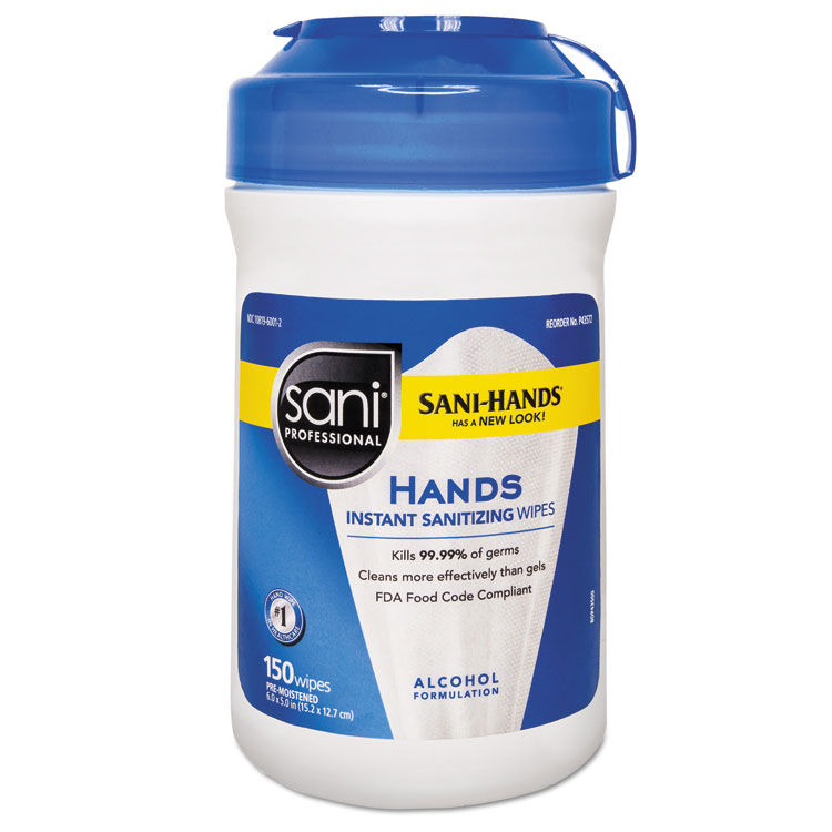 WIPES,SANITIZING,HAND,150