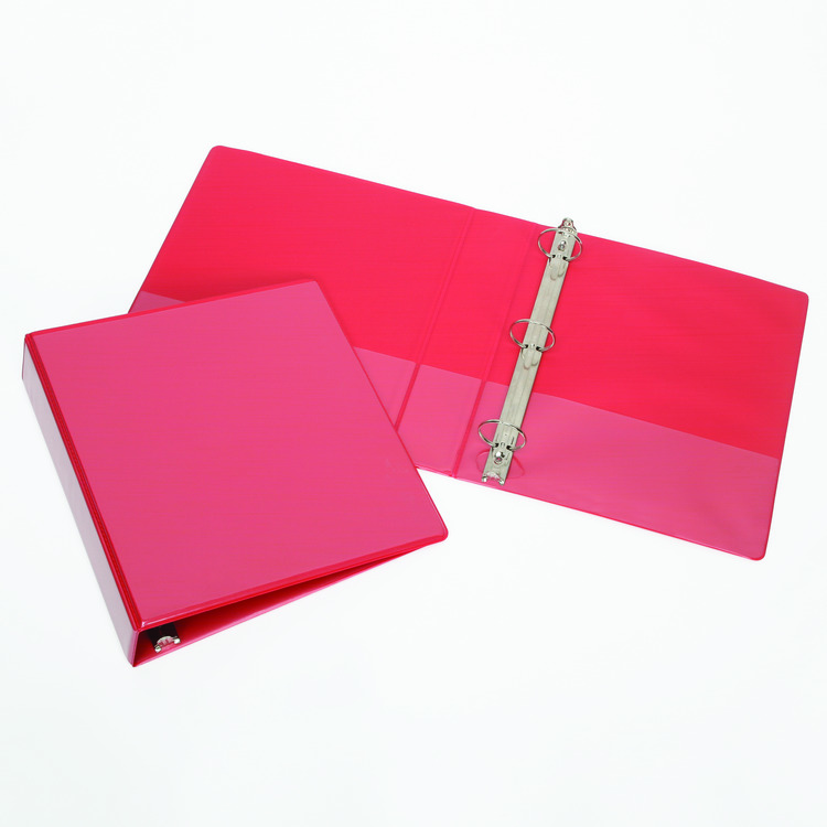 3-RING BINDER WITH CLEAR OVERLAY  -  1-1