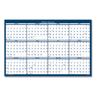 2023 AbilityOne Two-Sided Dry Erase Wall Calendar, 24x37