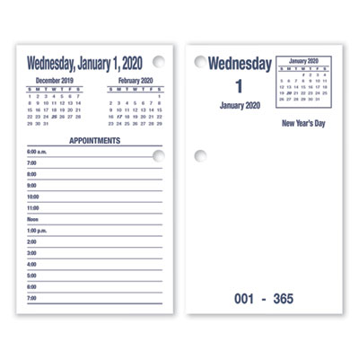 2023 AbilityOne DAYMAX Type II Calendar Pad Refills, 6x3.5
