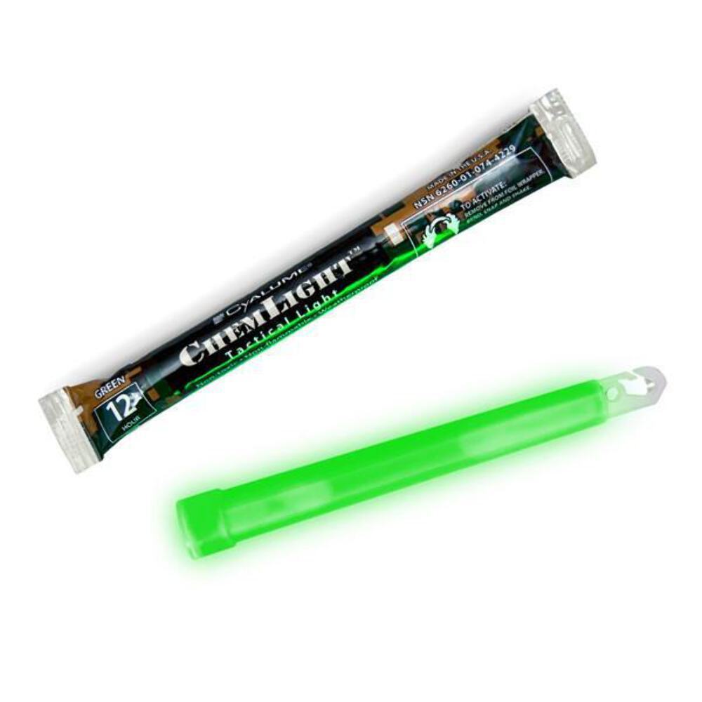 LIGHTSTICK 6 IN L GREEN PK10