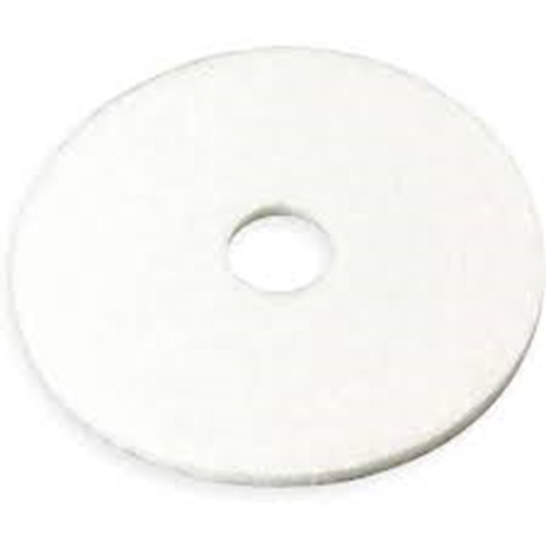 FLOOR POLISHING PADS - 19" DIAMETER, WHI