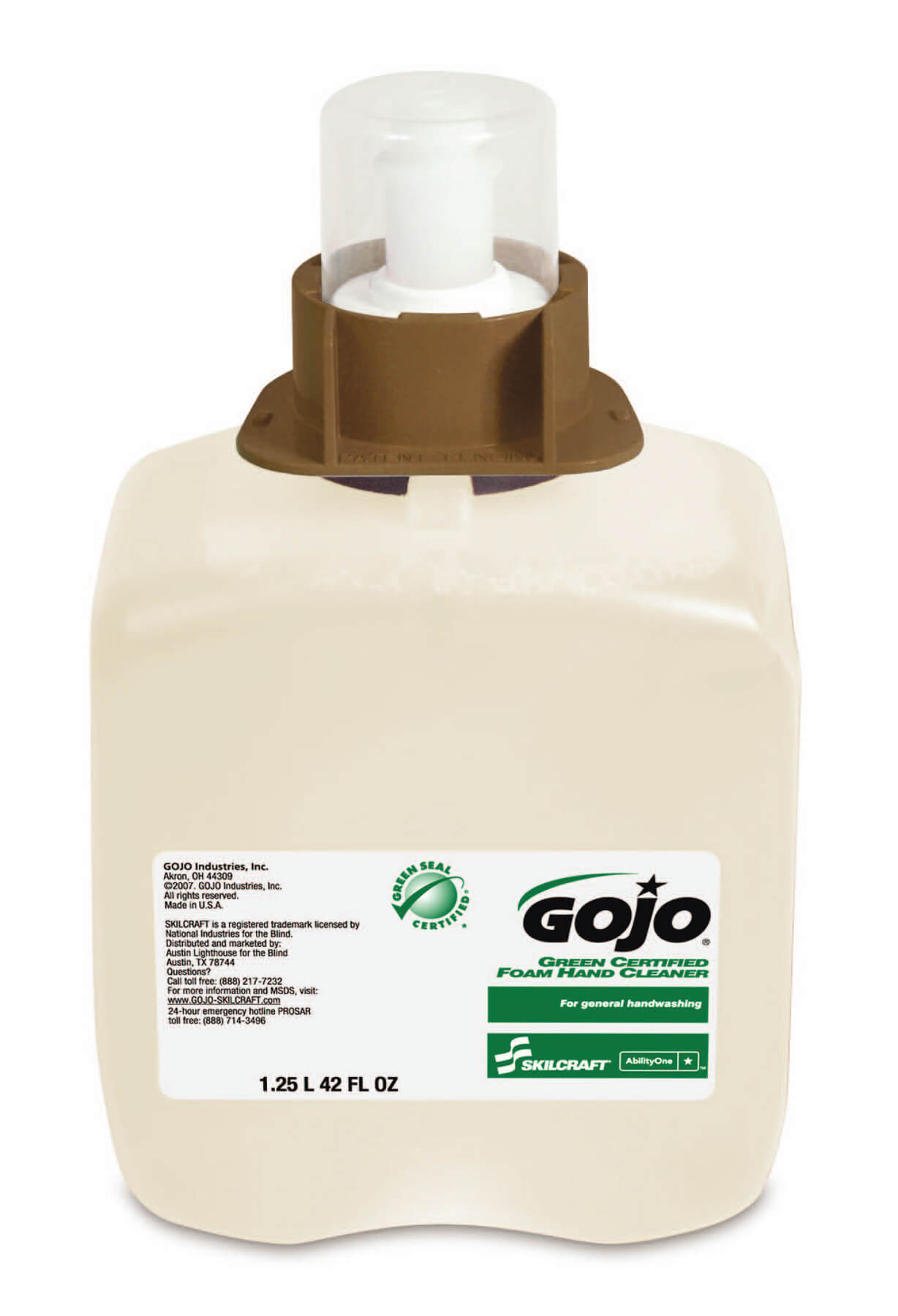 GOJO Skilcraft Green Seal Foam Handwash, 3/BX