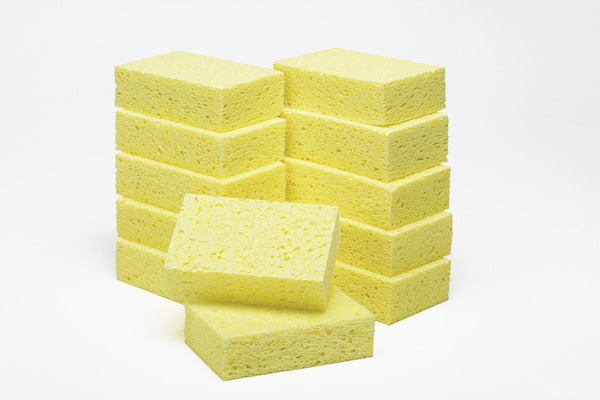 CELLULOSE SPONGE-COARSE-TEXTURED - YELLO