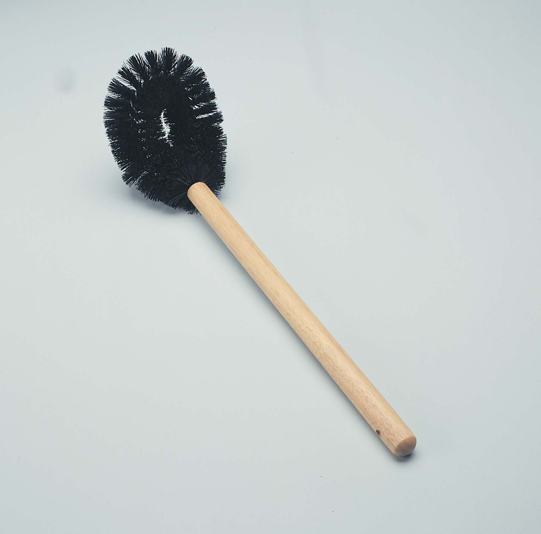 SANITARY BRUSH, 14" WOOD HANDLE