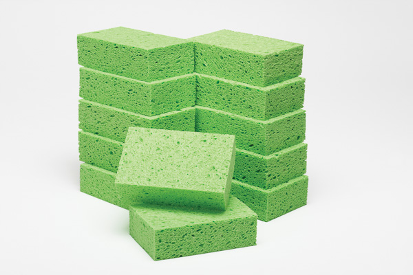 CELLULOSE SPONGE-COARSE-TEXTURED - GREEN