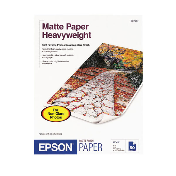 Epson Premium Presentation Paper Matte (8.5" x 11") (50 Sheets/Pkg)