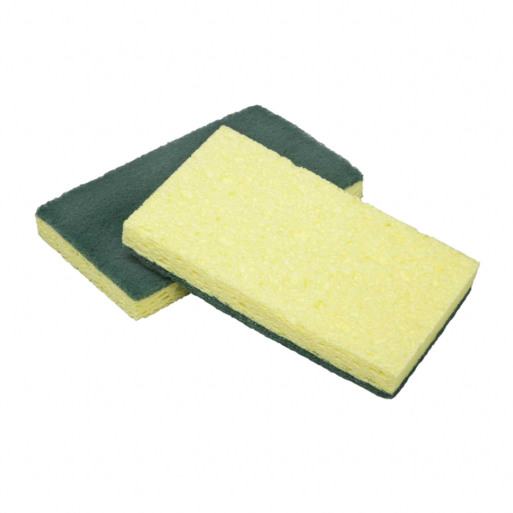 CELLULOSE SCRUBBER SPONGE, 2 3/4", YELLO