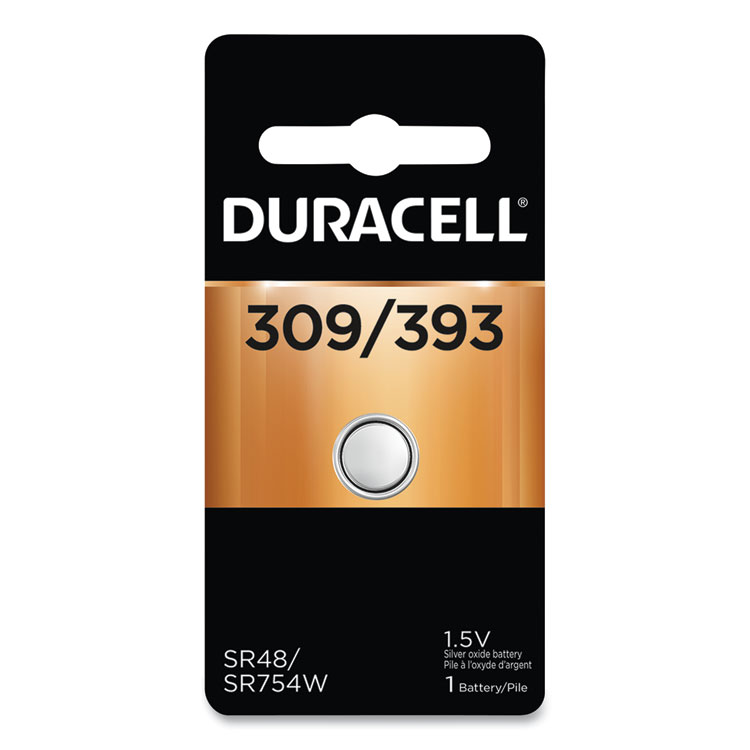 Duracell 309/393 Button Battery, 1/EA