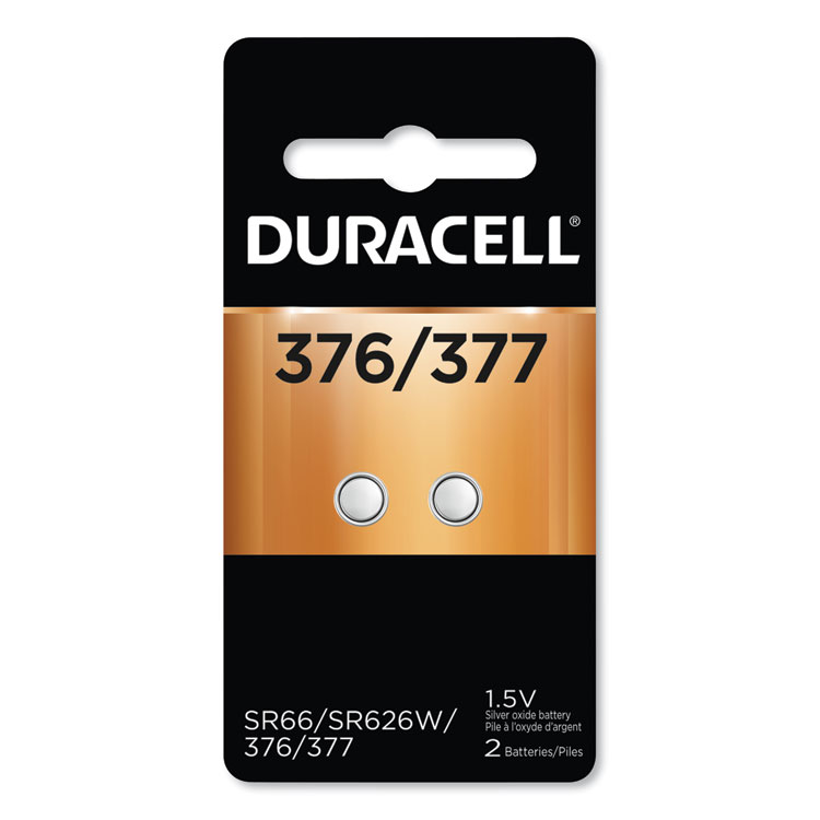 Duracell 376/377 Button Battery, 2/PK