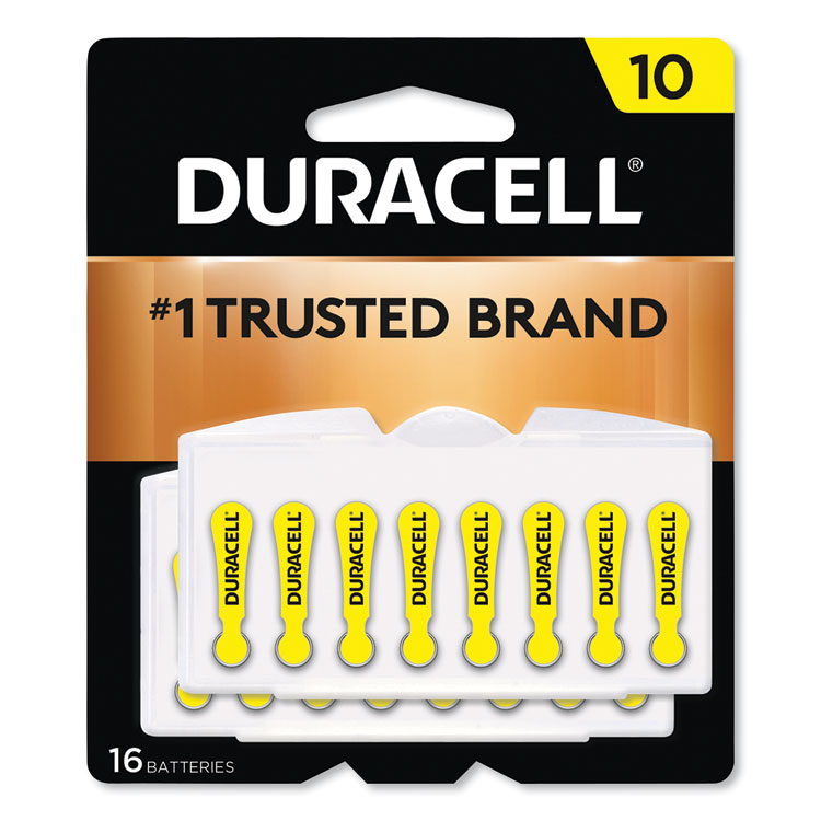 Duracell Hearing Aid #10 Battery, 16/PK