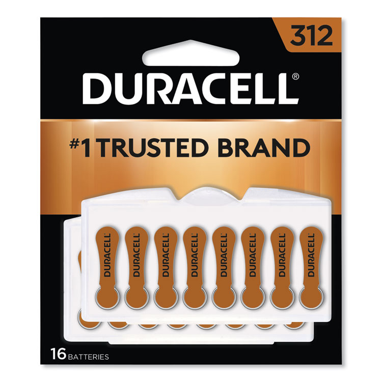 Duracell Hearing Aid #312 Battery, 16/PK