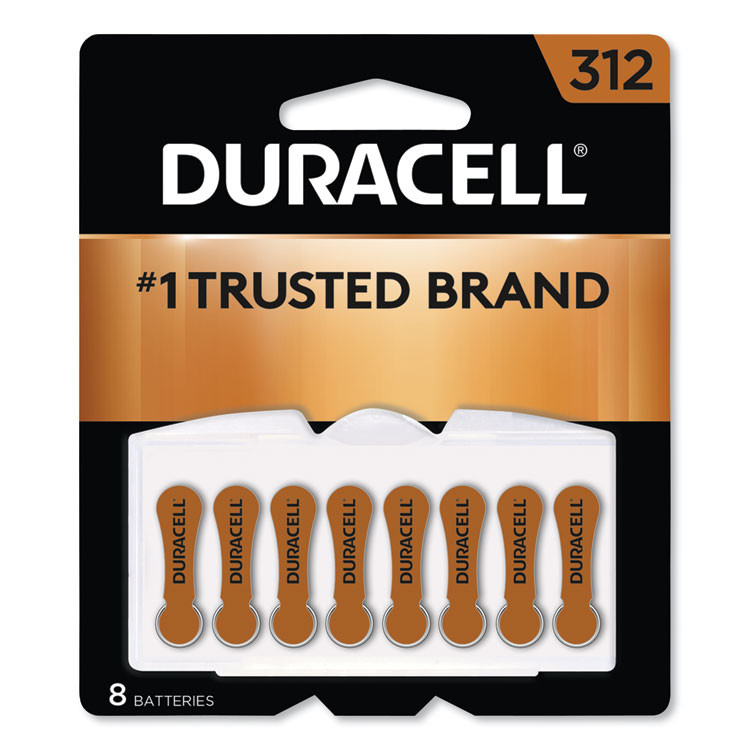 Duracell Hearing Aid #312 Battery, 8/PK