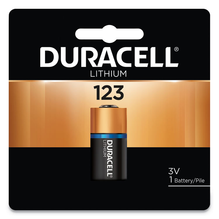 Duracell DL123A, 3V Lithium, 1/EA