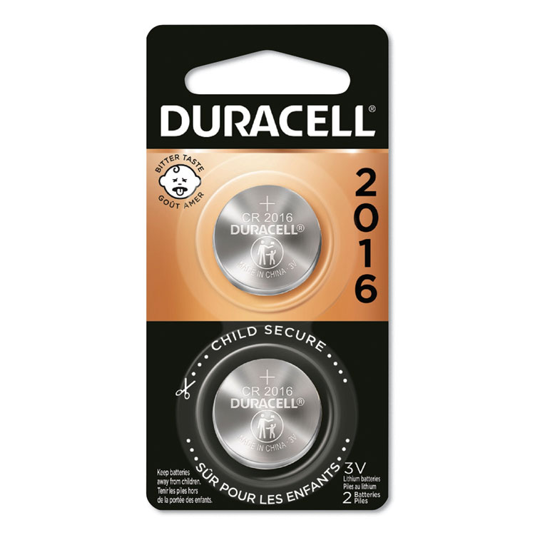 Duracell Lithium Coin Batteries, 2016, 2/PK