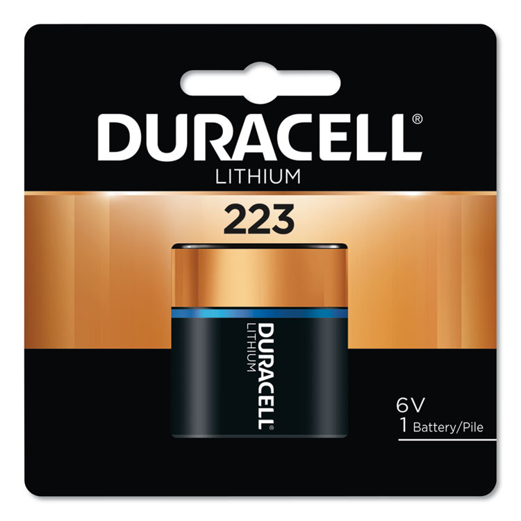 Duracell 223, 6V Camera Battery, 1/EA