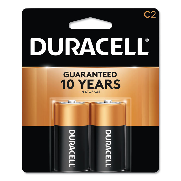 Duracell 'C' Alkaline Batteies, 2/PK