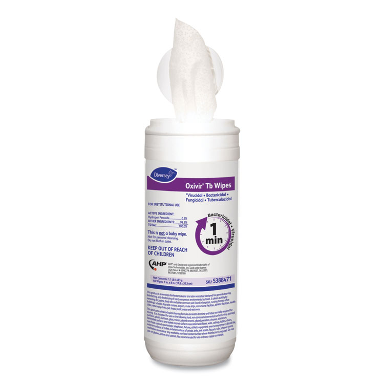 Oxivir TB Disinfectant Wipes, 12/CT