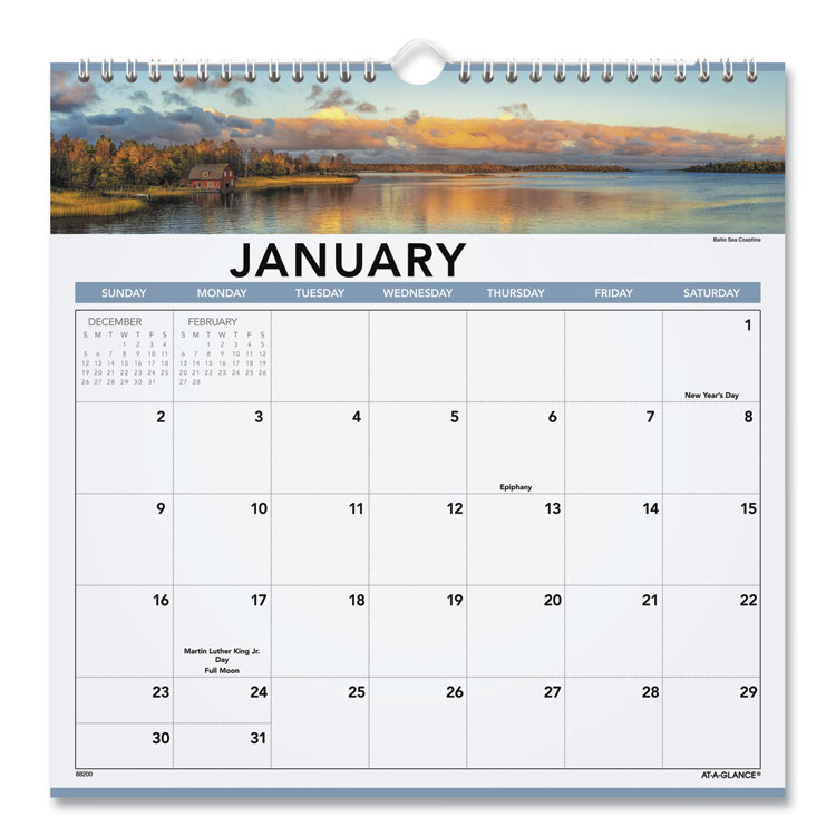 2023 Landscape Monthly Wall Calendar, 12x12