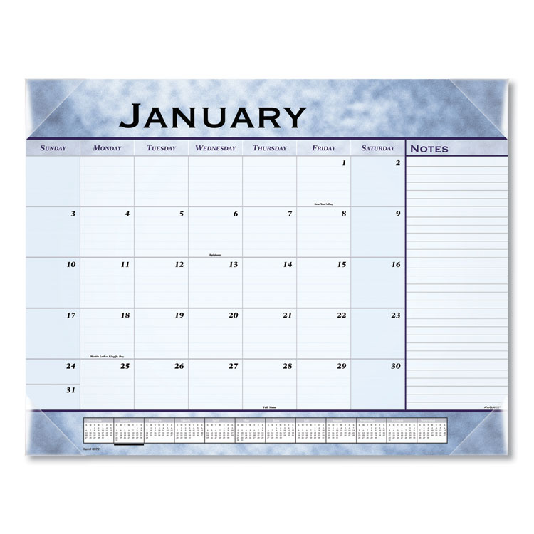 2023 Slate Blue Desk Pad, 22x17