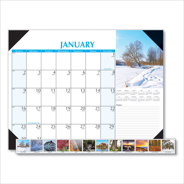 2023 Earthscapes Scenic Desk Calendar, 22x17
