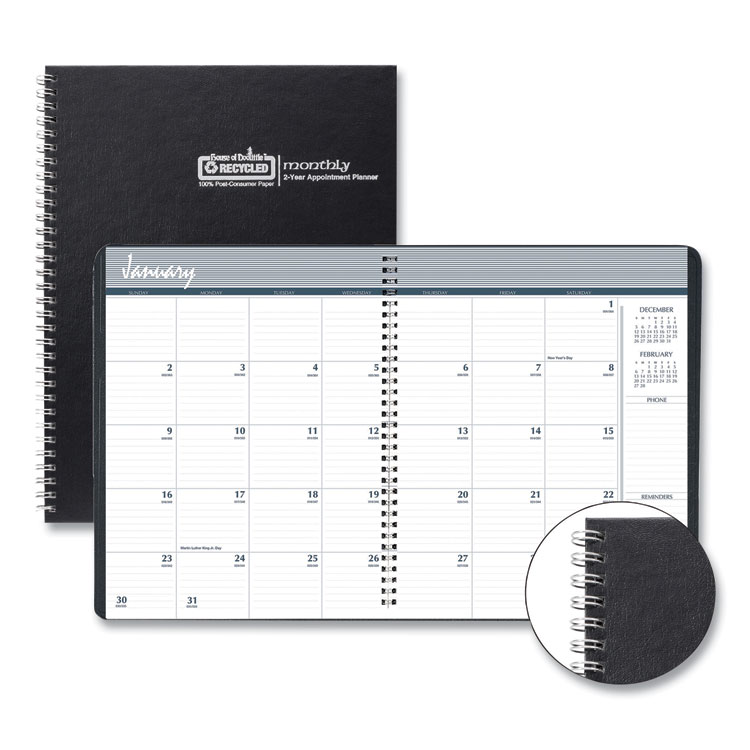 2023-2024 Monthly Hard Cover Planner, 11x8.5