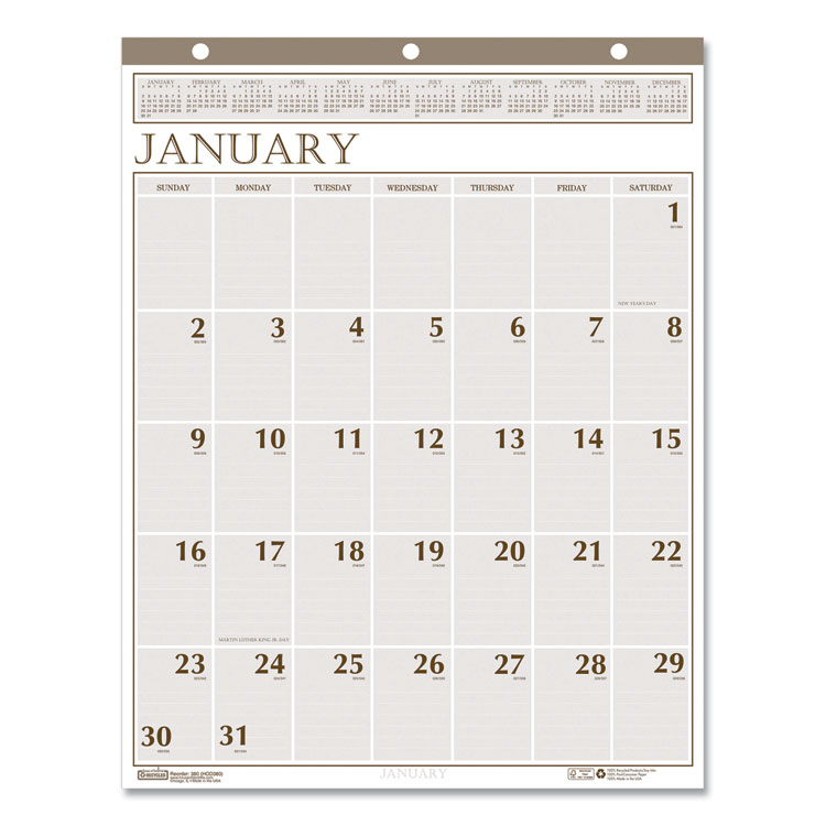 2023 Large Print Monthly Wall Calendar, 20x26