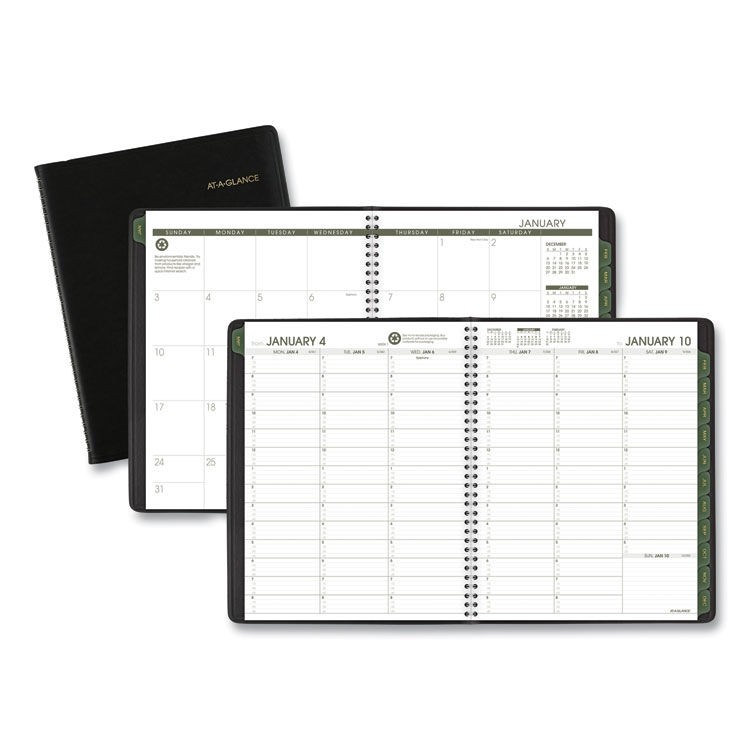 2023 Weekly Planner 11"x8.5" Recycled, Black