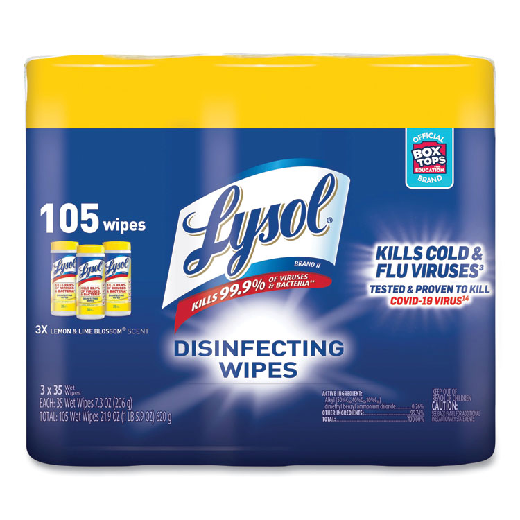 WIPES,DISINF,LL,35CT-3PK