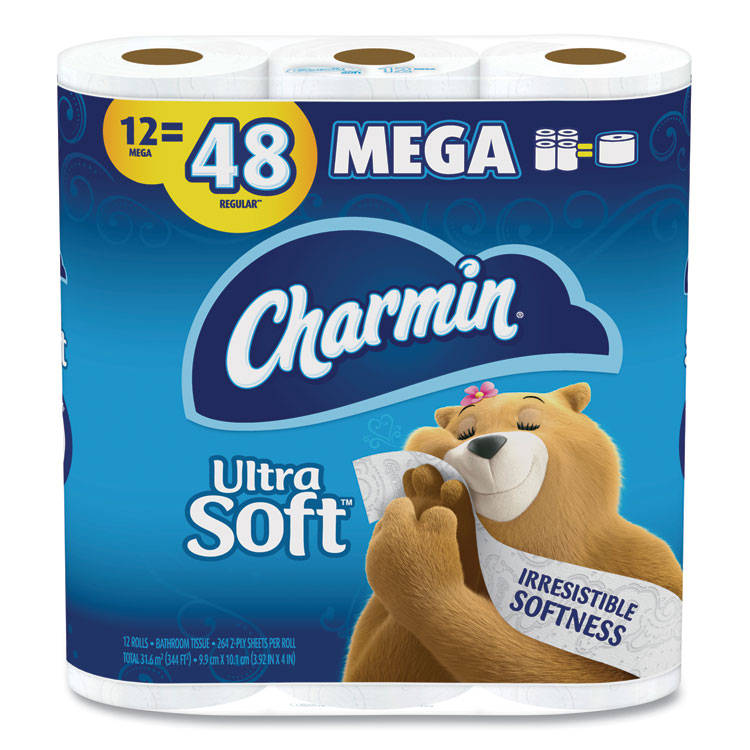 Charmin Ultra Soft MEGA Bathroom Tissue 12/PK