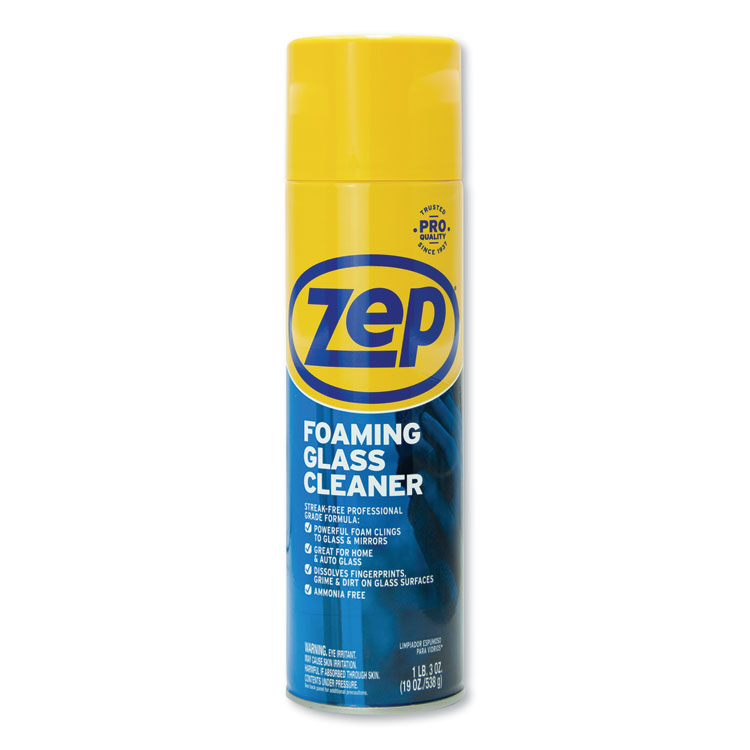 ZEP Foaming Glass Cleaner 19oz, 12/CT