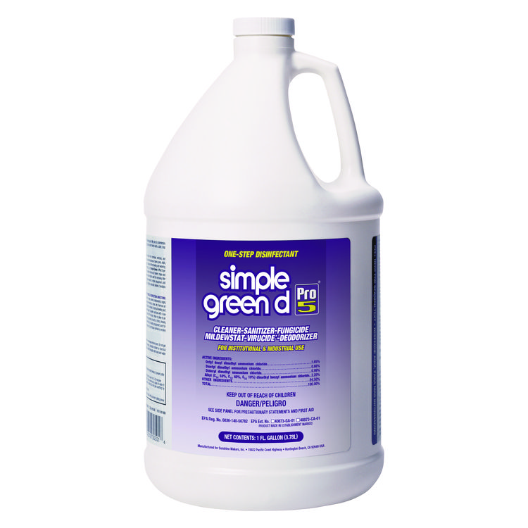 Simple Green D Pro 5 Disinfectant, 4GL/CT