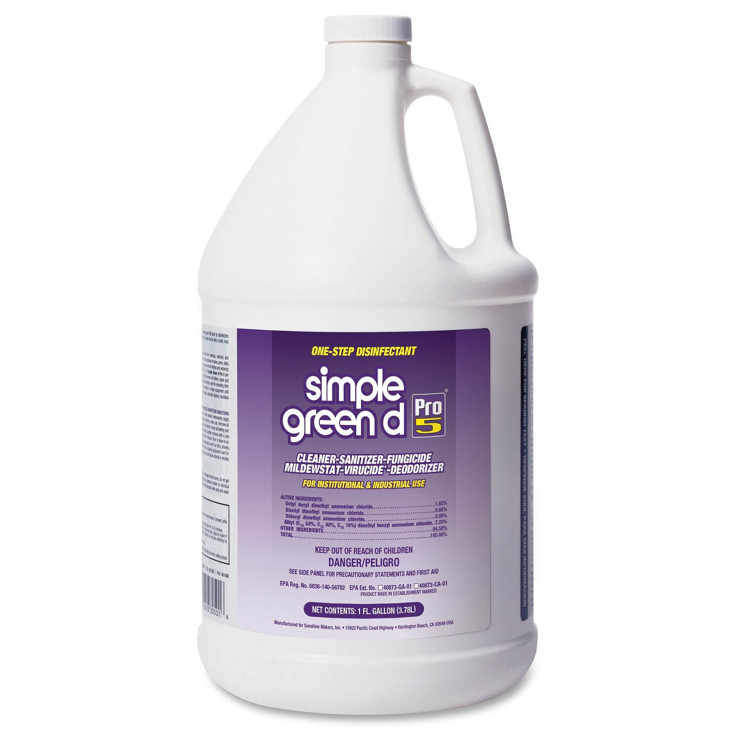 Simple Green D Pro 5 Disinfectant, 4GL/CT