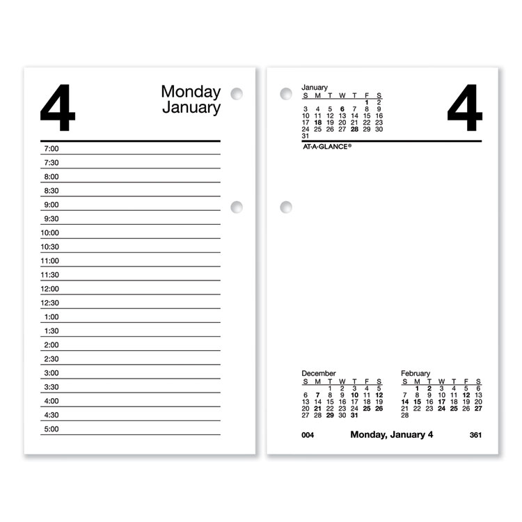 2023 Desk Calendar Refill, 3.5 x 6
