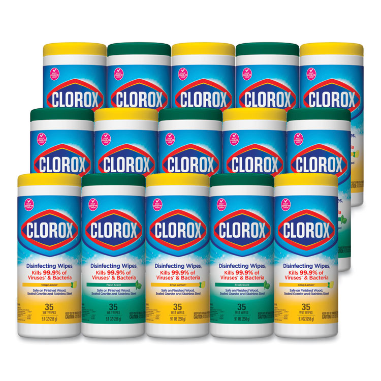 WIPES,CLOROX,3PK/35CT,WH