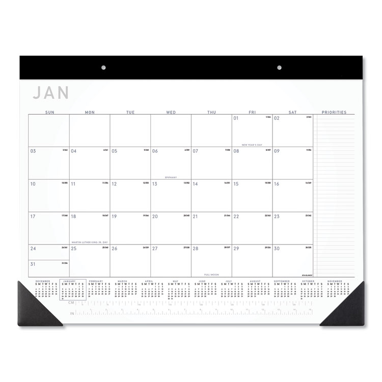 2023 Contemporary Monthly Desk Pad, 22 x 17