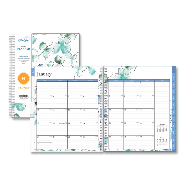 2023 Floral Monthly Planner 10"x8"