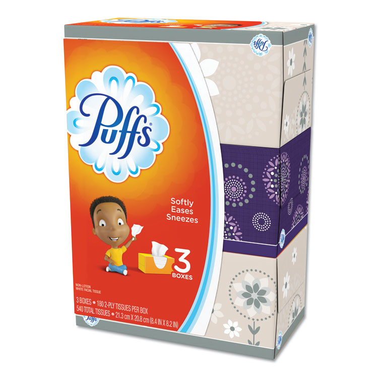 TISSUE,PUFF,3PK/8PK CT,WH