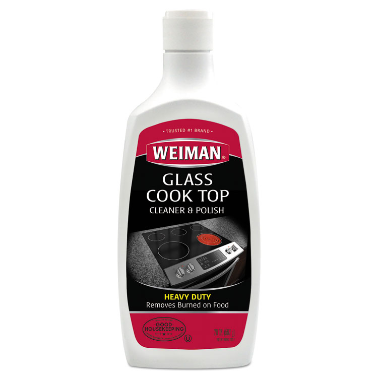 WEIMAN Glass Cook Top Cleaner & Polish, 20oz. Squeeze Bottle, 6/CT