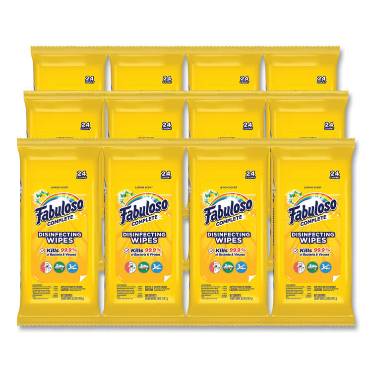 WIPES,FBLSO,LEMON,24CT,WH