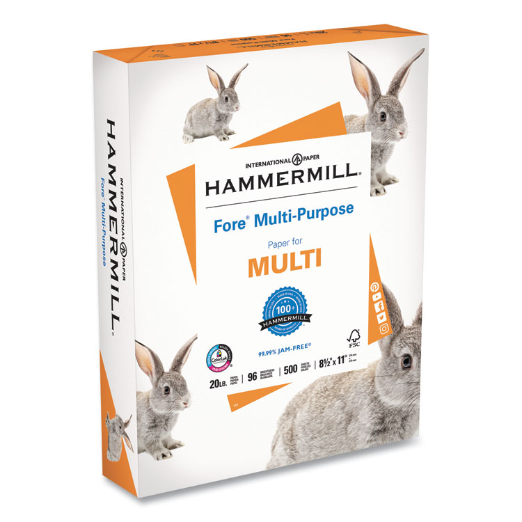 Hammermill Fore Multipurpose 8.5x11 Paper, 1/RM