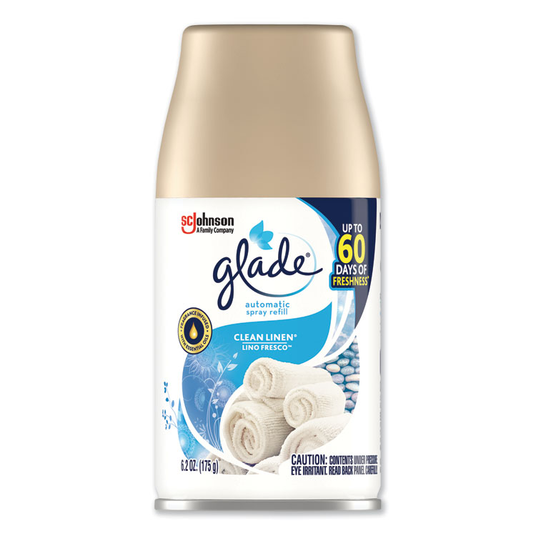 Glade Automatice Air Freshener, Clean Liner, 6.2oz.