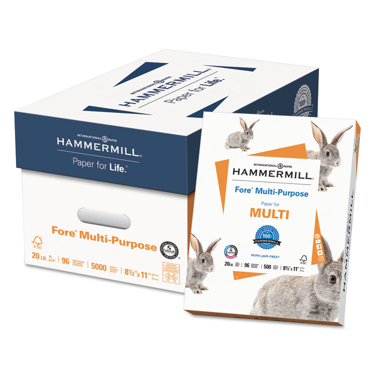 Hammermill Fore Multipurpose 8.5x11 Paper, 10/CT