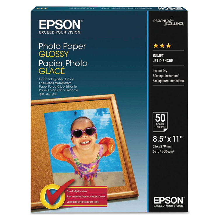 Epson Photo Paper Glossy (8.5" x 11") (100 Sheets/Pkg)