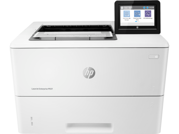 HP Mono LaserJet Enterprise M507dng Laser Printer, 220V