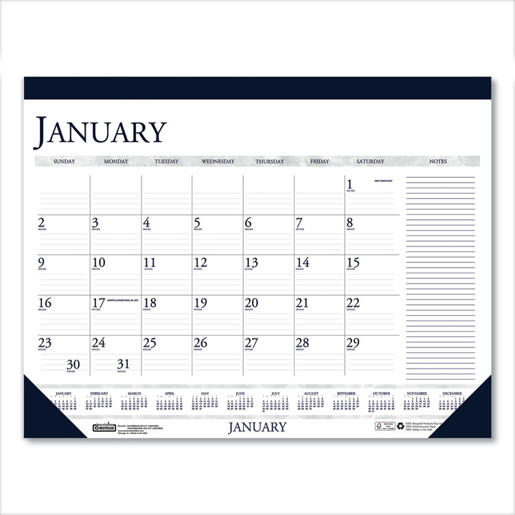 2023 Monthly Desk Pad Calendar 185x13 Access Products Inc