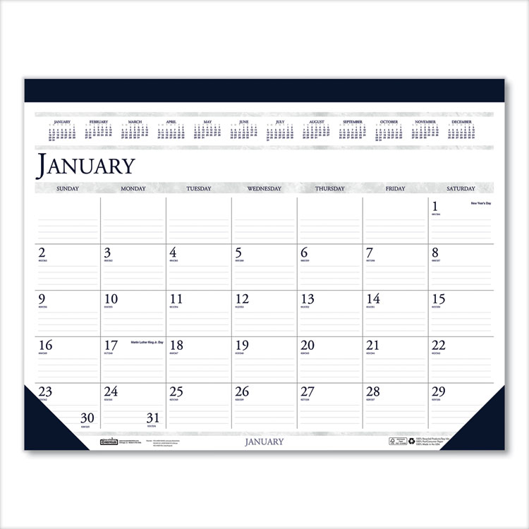 2023 Monthly Desk Pad Calendar, 18.5x13
